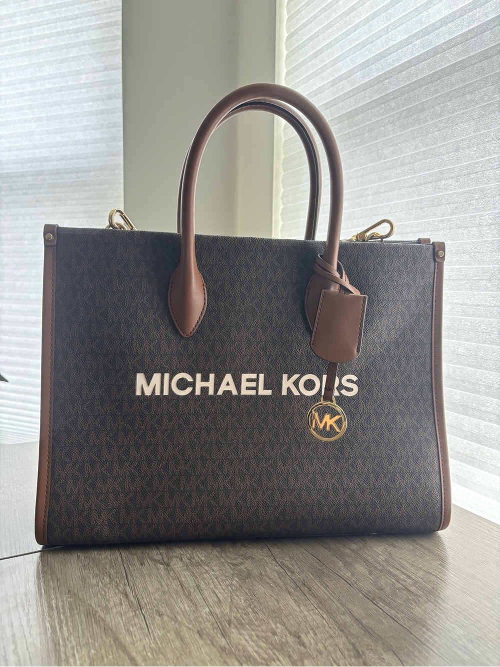 Michael Kors Mirella Medium Signature Logo Tote Bag
